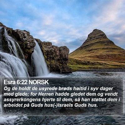 Esra 6:22 NORSK Bible Verse Image