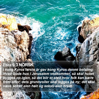 Esra 6:3 NORSK Bible Verse Image