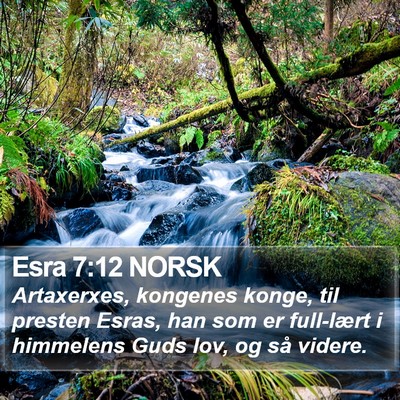Esra 7:12 NORSK Bible Verse Image