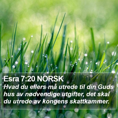Esra 7:20 NORSK Bible Verse Image
