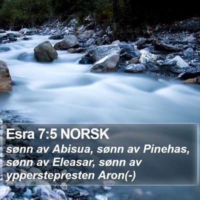 Esra 7:5 NORSK Bible Verse Image