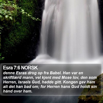 Esra 7:6 NORSK Bible Verse Image