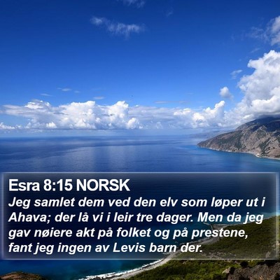 Esra 8:15 NORSK Bible Verse Image
