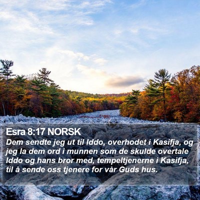 Esra 8:17 NORSK Bible Verse Image