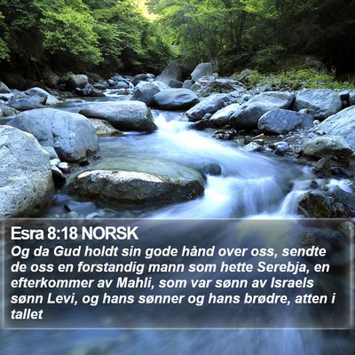 Esra 8:18 NORSK Bible Verse Image