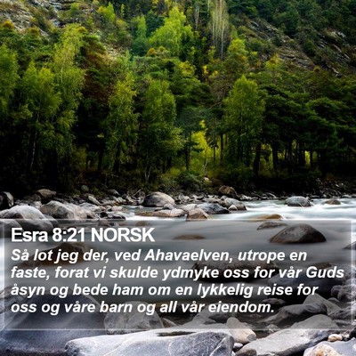 Esra 8:21 NORSK Bible Verse Image