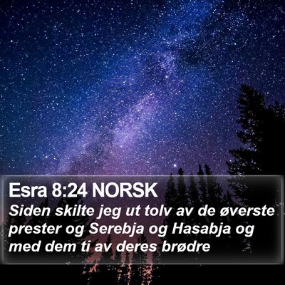Esra 8:24 NORSK Bible Verse Image