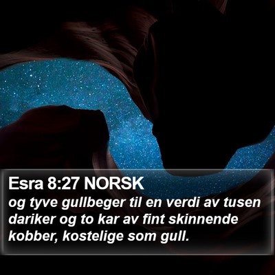 Esra 8:27 NORSK Bible Verse Image