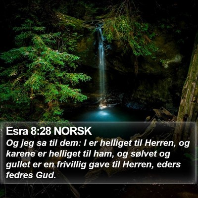 Esra 8:28 NORSK Bible Verse Image