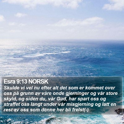 Esra 9:13 NORSK Bible Verse Image