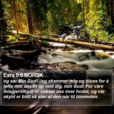 Esra 9:6 NORSK Bible Verse Image