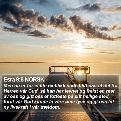 Esra 9:8 NORSK Bible Verse Image