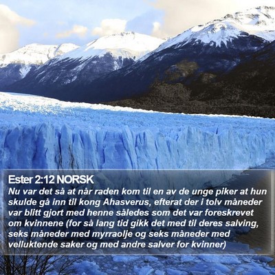 Ester 2:12 NORSK Bible Verse Image