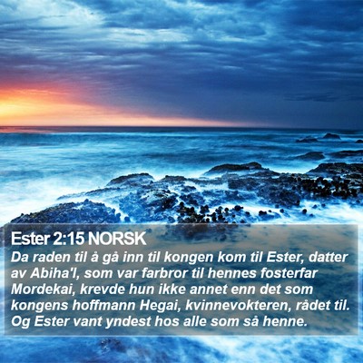 Ester 2:15 NORSK Bible Verse Image