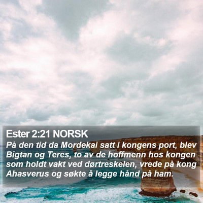Ester 2:21 NORSK Bible Verse Image