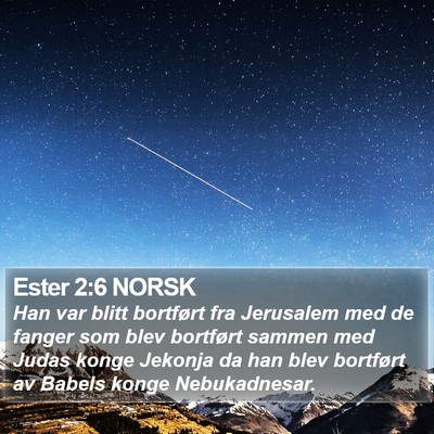 Ester 2:6 NORSK Bible Verse Image
