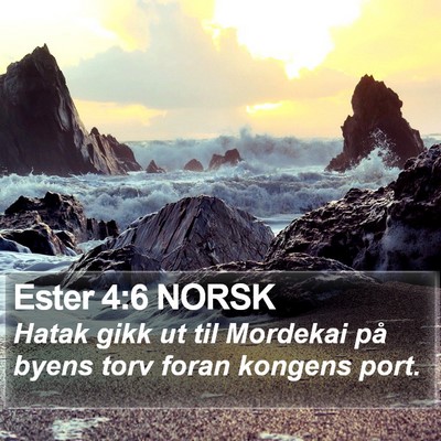 Ester 4:6 NORSK Bible Verse Image