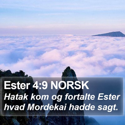 Ester 4:9 NORSK Bible Verse Image