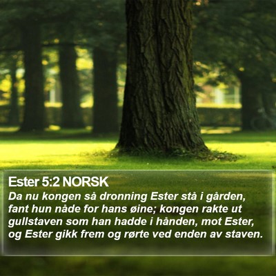 Ester 5:2 NORSK Bible Verse Image