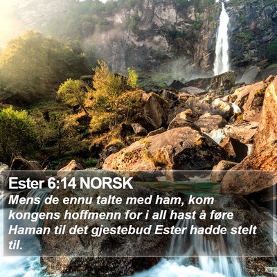 Ester 6:14 NORSK Bible Verse Image