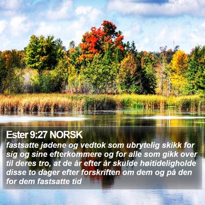 Ester 9:27 NORSK Bible Verse Image