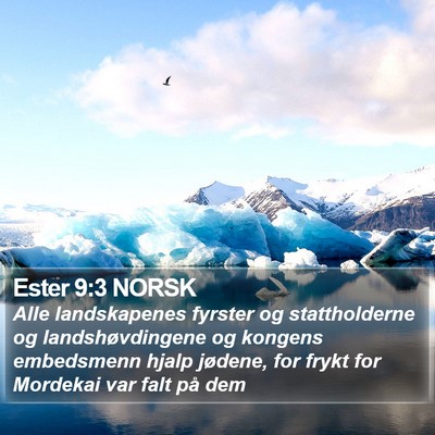 Ester 9:3 NORSK Bible Verse Image