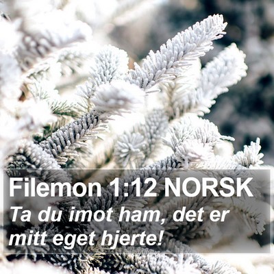 Filemon 1:12 NORSK Bible Verse Image