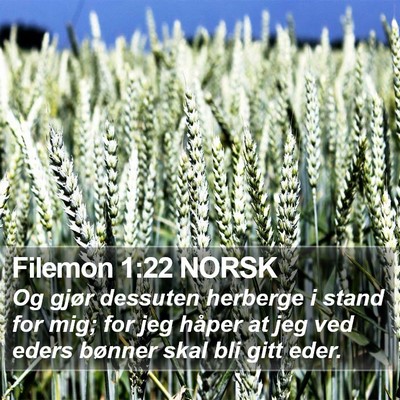 Filemon 1:22 NORSK Bible Verse Image