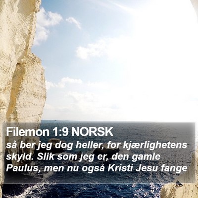 Filemon 1:9 NORSK Bible Verse Image