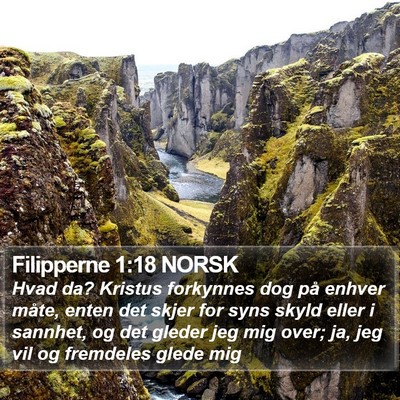 Filipperne 1:18 NORSK Bible Verse Image