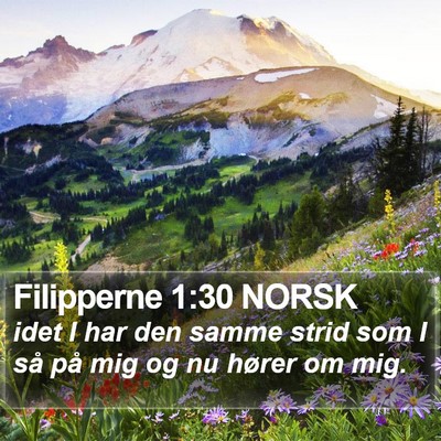Filipperne 1:30 NORSK Bible Verse Image