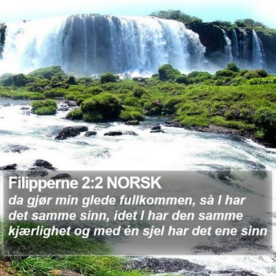 Filipperne 2:2 NORSK Bible Verse Image