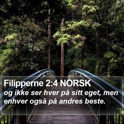 Filipperne 2:4 NORSK Bible Verse Image