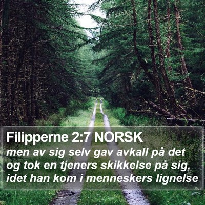 Filipperne 2:7 NORSK Bible Verse Image