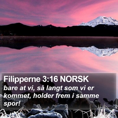 Filipperne 3:16 NORSK Bible Verse Image