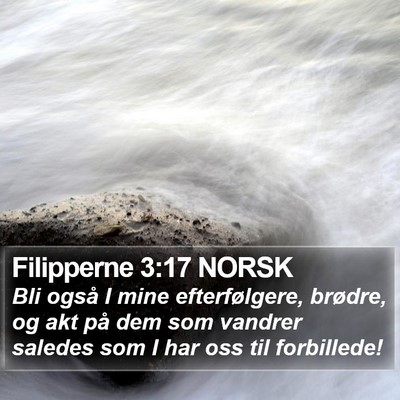 Filipperne 3:17 NORSK Bible Verse Image