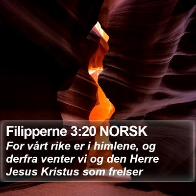 Filipperne 3:20 NORSK Bible Verse Image