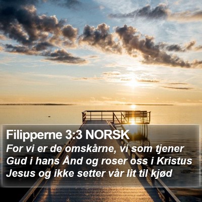 Filipperne 3:3 NORSK Bible Verse Image