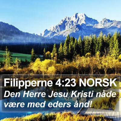 Filipperne 4:23 NORSK Bible Verse Image