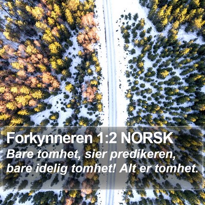 Forkynneren 1:2 NORSK Bible Verse Image