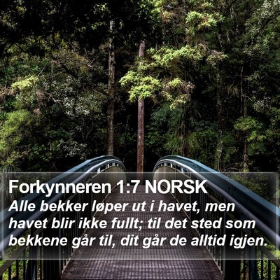 Forkynneren 1:7 NORSK Bible Verse Image