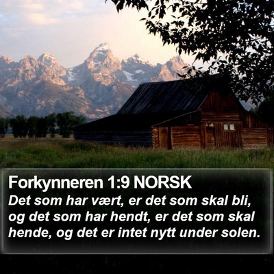 Forkynneren 1:9 NORSK Bible Verse Image