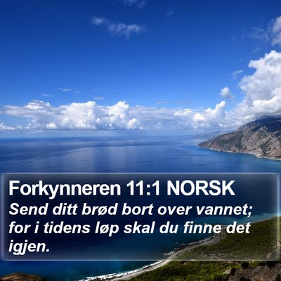 Forkynneren 11:1 NORSK Bible Verse Image