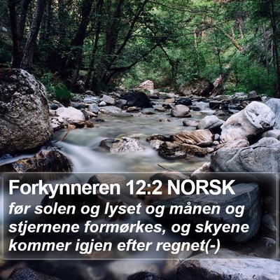 Forkynneren 12:2 NORSK Bible Verse Image