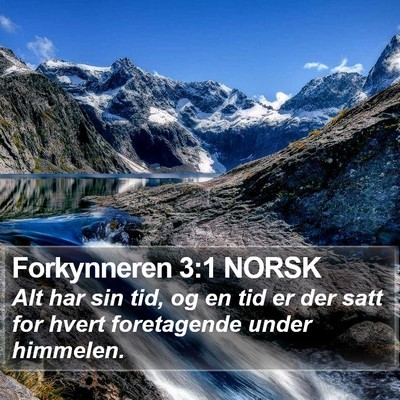 Forkynneren 3:1 NORSK Bible Verse Image