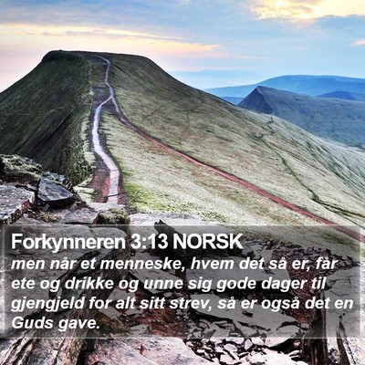 Forkynneren 3:13 NORSK Bible Verse Image