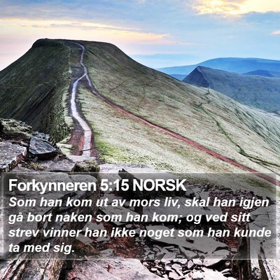 Forkynneren 5:15 NORSK Bible Verse Image