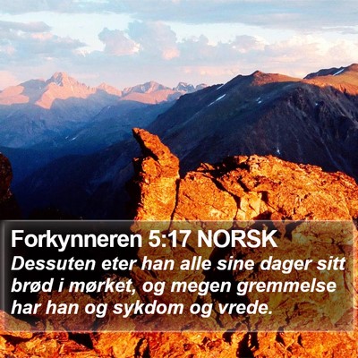 Forkynneren 5:17 NORSK Bible Verse Image