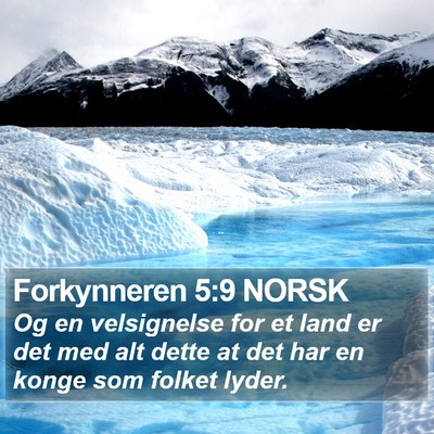 Forkynneren 5:9 NORSK Bible Verse Image