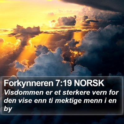 Forkynneren 7:19 NORSK Bible Verse Image